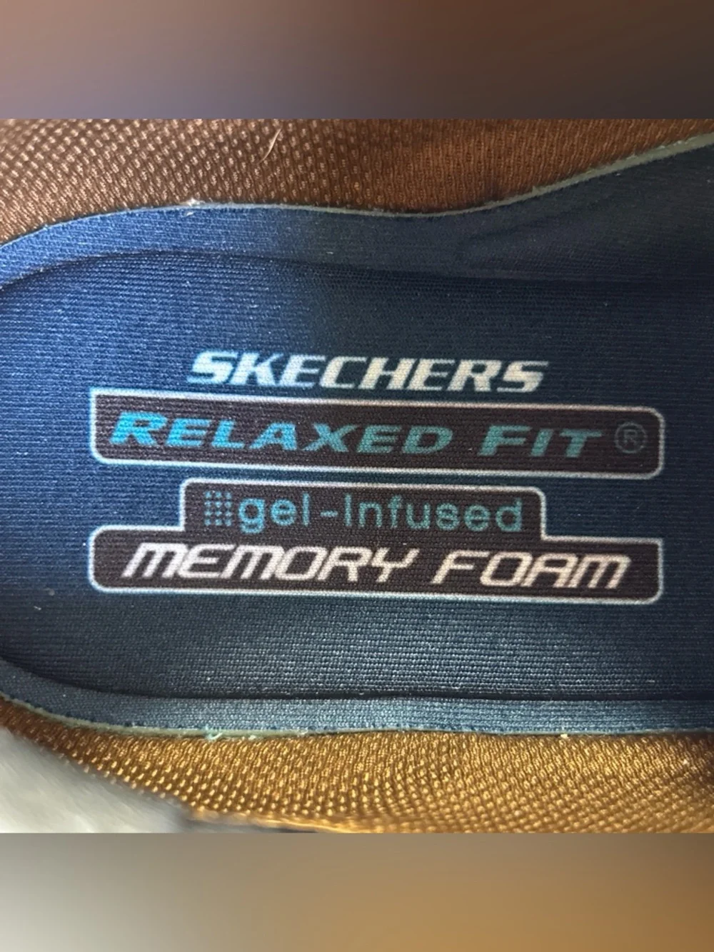 Skechers Segment Relaxed Fit Oxfords Mens 10 Brown Leather Business Casual Shoes